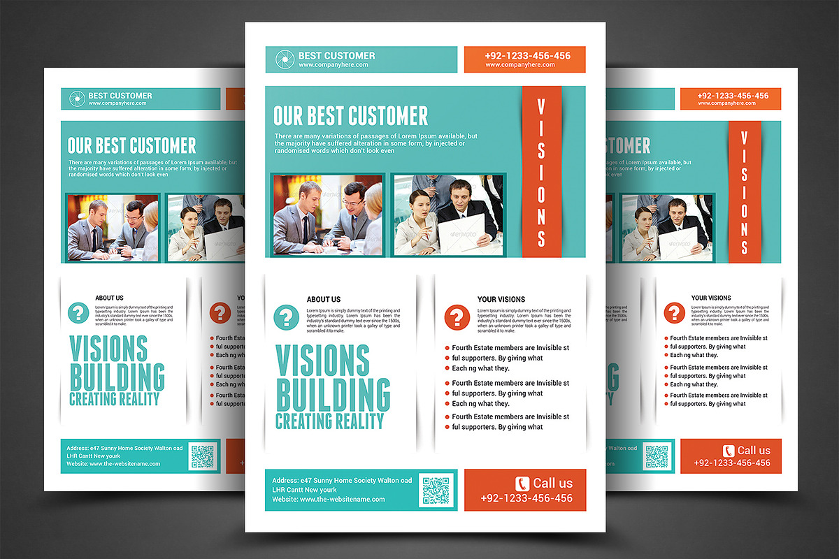Business Firm Corporate Flyer Templa, a Flyer Template by AfzaalGraphics (Photo 1 of 4)