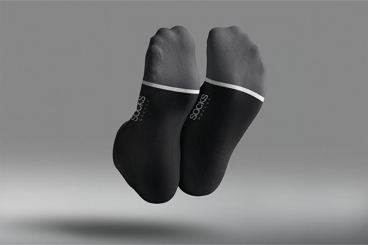 Socks Mockup, an Apparel Mockup by megostudi0 (Photo 2 of 7)