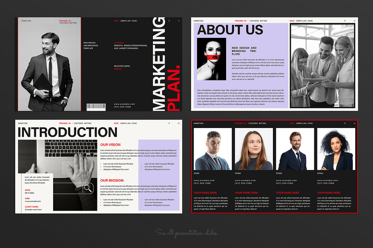 Marketing Plan Presentation Template preview 2