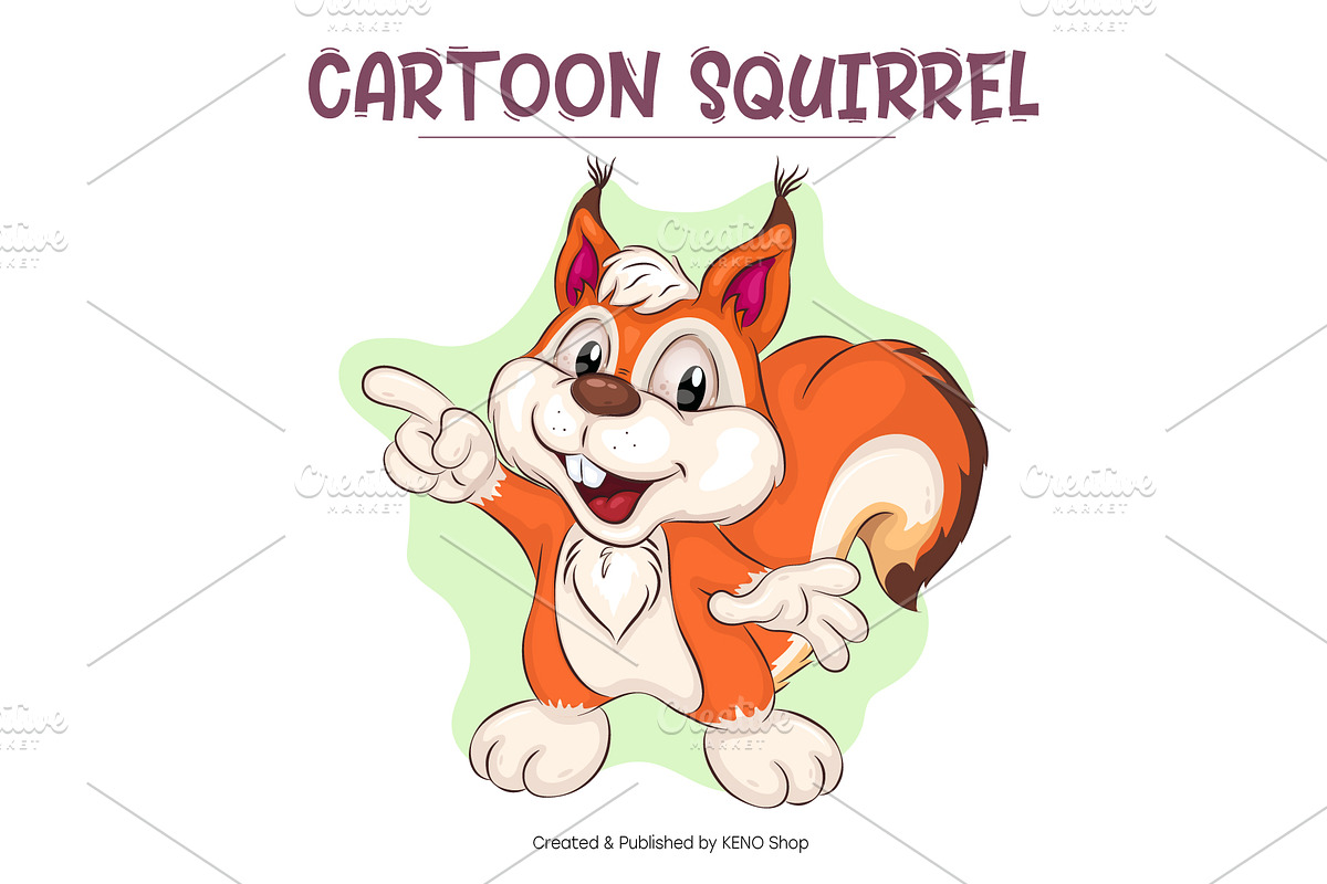 Set of Cartoon Animals 01. Clipart., an Animal Illustration by KENO Mascots (Photo 3 of 7)