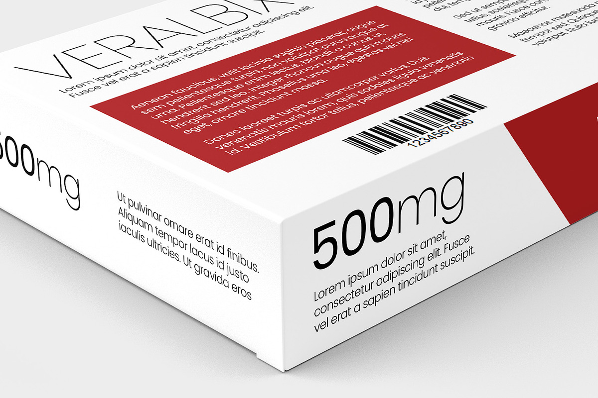 Medicine Box Mock-up v.2 - 9 Views, a Packaging Mockup by Illusiongraphic (Photo 12 of 21)