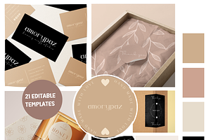 Candle Label Template Bundle Canva