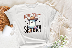 Boot Scoot Spooky PNG, Western