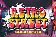 Retro Street - Graffiti Font, a Handwritten Font by Keithzo (Thumbnail 1 of 5)