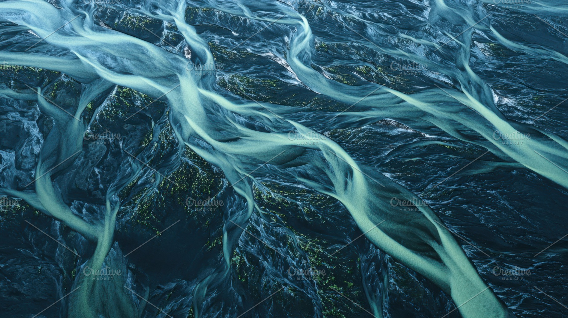 Flowing water in a river at dusk, a Photo by Beautiful things