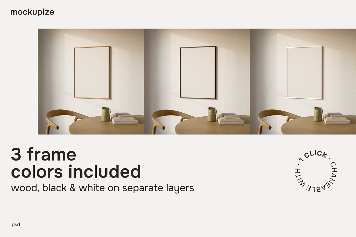 5x7 Dinner Table Frame Mockup, a Household Mockup by mockupize (Photo 2 of 7)