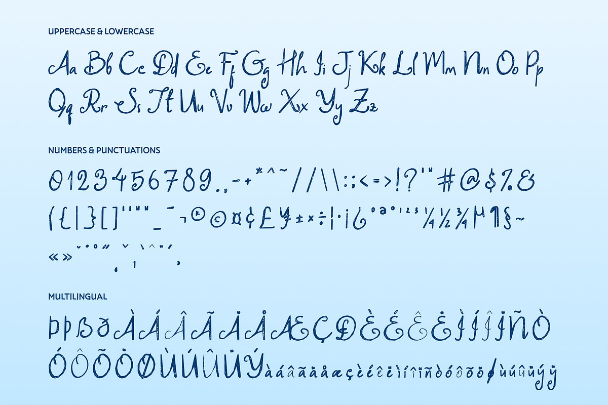 CS Darlings Stamp, a Handwritten Font by Craft Supply Co. (Photo 8 of 8)
