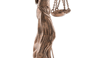 Bronze Lady of Justice Statue