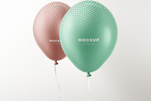 Helium Balloons Mockup