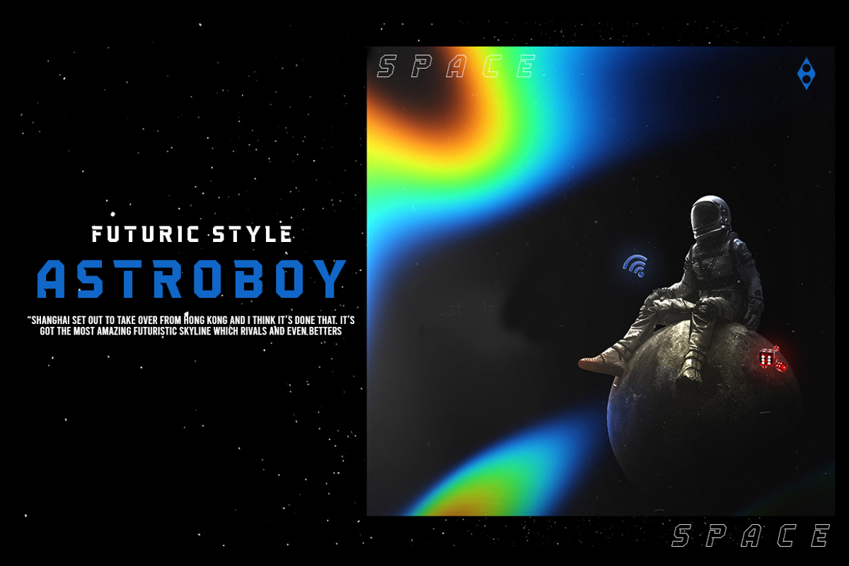 Astromax - A Futuristic Typeface, a Sans Serif Font by Meizzaluna Design (Photo 8 of 10)