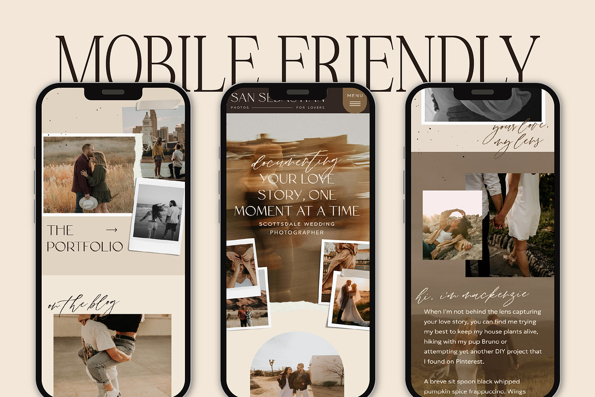 Boho Showit Template - Photographers, a Websites & App Template by Lennox Creative Co. (Photo 4 of 6)