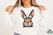 Coquette Bunny Bow Easter PNG, an Illustration by Craft Nest (Thumbnail 3 of 6)