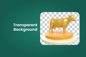 3D Eid Al Adha Element Icon Vol 2