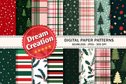 Christmas Digital Paper, Pattern, a Texture Graphic by Dream Creation (Thumbnail 1 of 6)