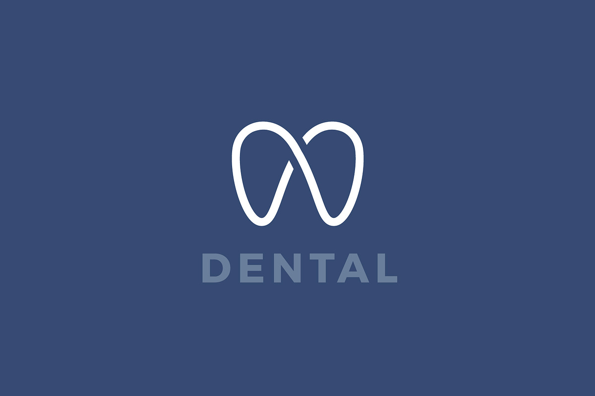 Modern minimal dentist logo design., a Branding & Logo Template by lettett (Photo 2 of 4)