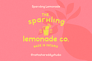 SPARKLING LEMONADE by Natasha Reddy, a Sans Serif Font by Natasha Reddy Studio (Thumbnail 7 of 7)