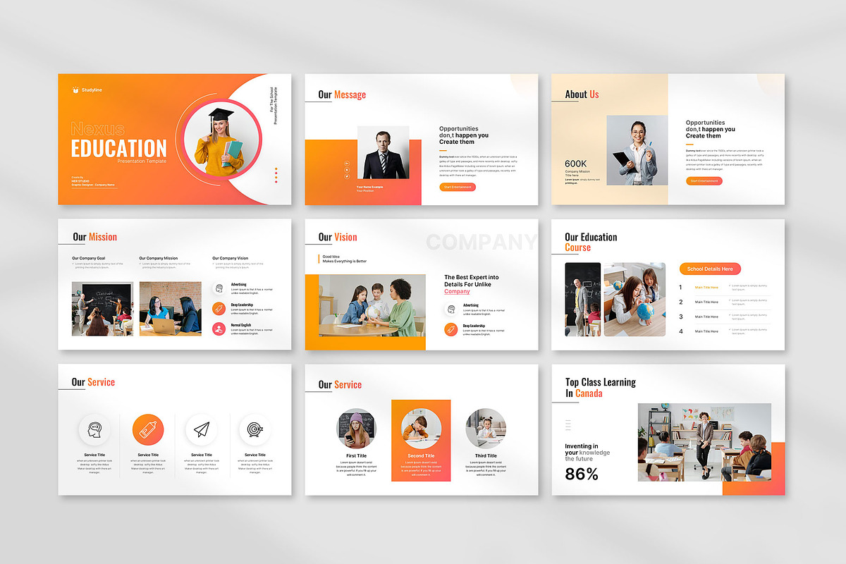 Education Presentation Template, a Presentation Template by KreateTribe (Photo 4 of 6)