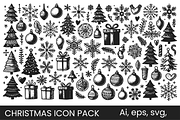 Christmas Icons Set, an Object Illustration by efuturestudio (Thumbnail 2 of 3)