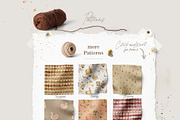 Scandi Nursery Watercolor Collection, a Texture Illustration by Creativeqube Design (Thumbnail 12 of 18)