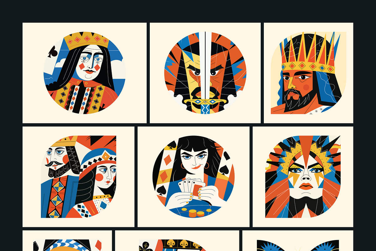 Poker Illustration Art Set, a Sport Illustration by Creative Stall (Photo 7 of 9)