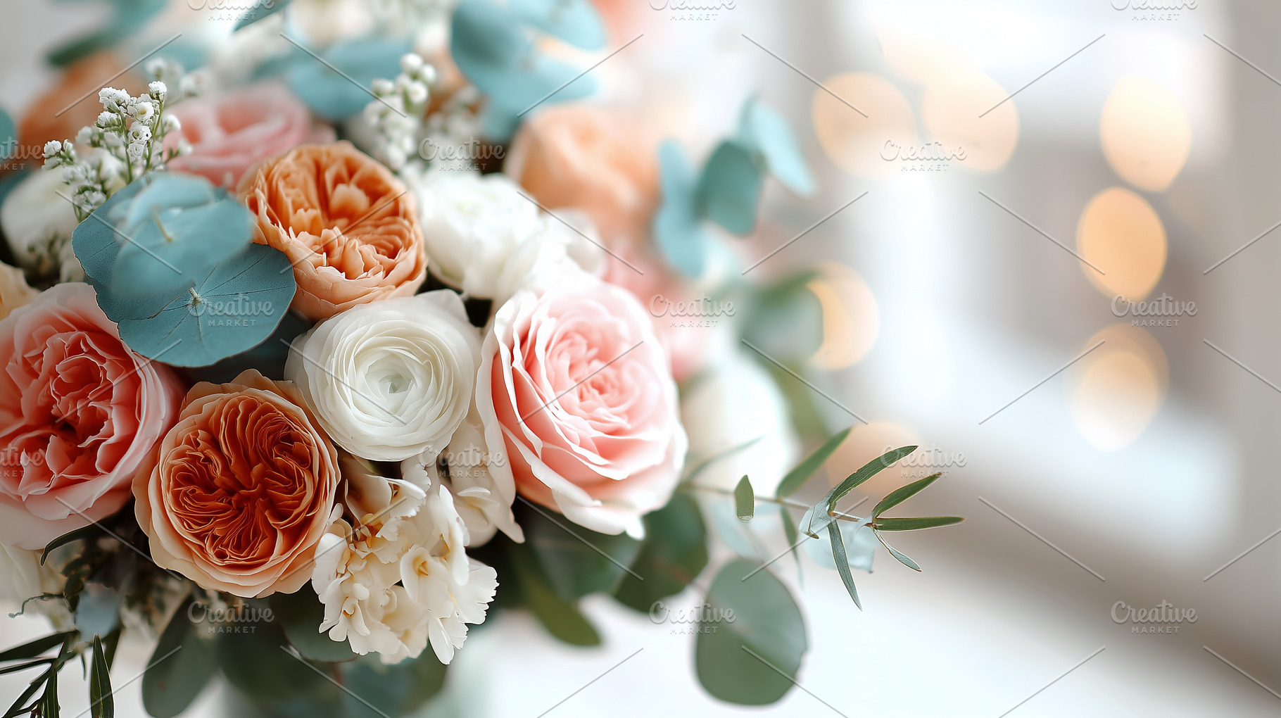 Romantic bouquet with soft pastel, a Nature Photo by MistyDay