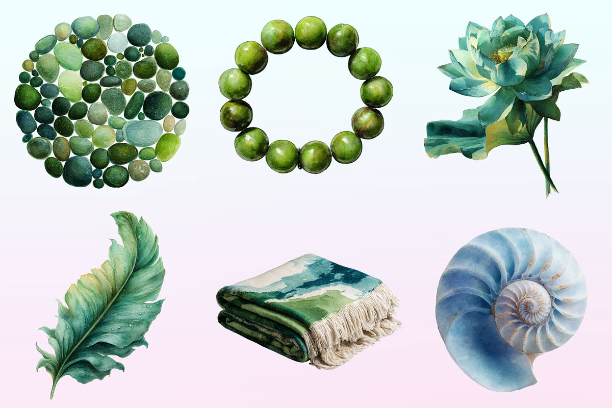 Summer Coastal Serenity Clipart, a Graphic by CitraGraphics (Photo 2 of 4)
