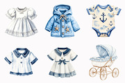 Coastal Baby Nursery Clipart, an Illustration by Design Market (Thumbnail 6 of 7)