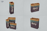 Corrugated Paper Bag 3 Types Mockup, an Advertising Mockup by Denny's Mock-ups (Thumbnail 3 of 6)