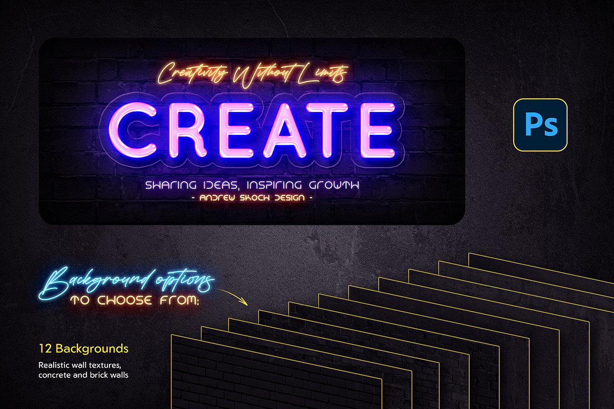 Neon Facebook Covers, a Social Media Template by Andrew Skoch Design (Photo 5 of 7)