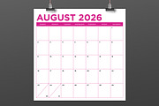 2026 Square 12x12 Color Calendar, a Stationery Template by Running With Foxes (Thumbnail 4 of 6)