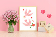 Vintage Valentine Vector Collection, a Decorative Illustration by NataKa (Thumbnail 7 of 10)