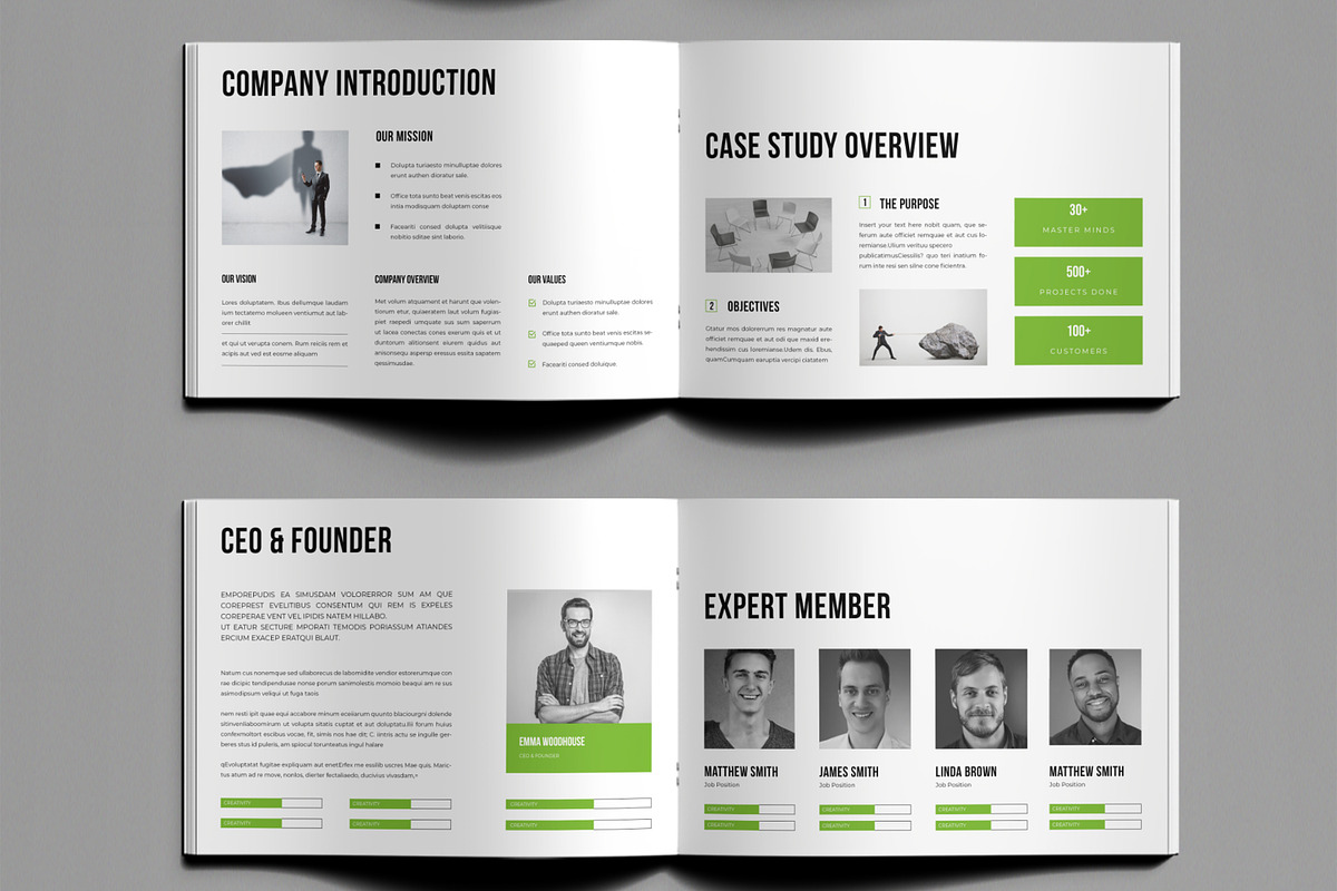 Professional Case Study Template, a Brochure Template by ContestDesign (Photo 3 of 5)