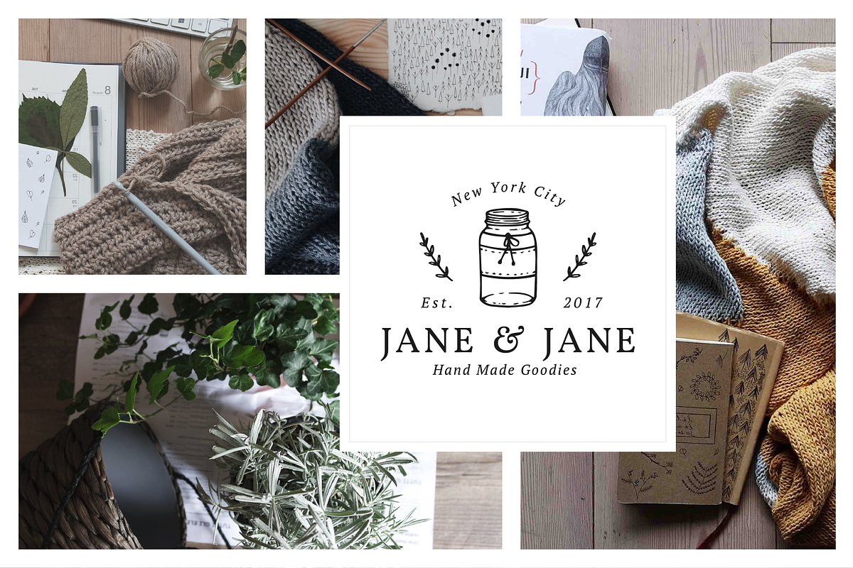 25 Delicate Feminine Logos - Vol 3, a Branding & Logo Template by Davide Bassu (Photo 6 of 6)