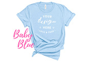 Bella Canvas TShirt Mockups On White, a Shirt Mockup by lock and page (Thumbnail 50 of 92)