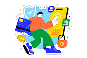 10 Digital Banking Security, a Finance Illustration by denayunebgt (Thumbnail 4 of 4)