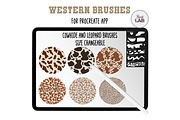 Western Procreate Brushes and Stamps, a Brushes & More by Brush Lab (Thumbnail 7 of 8)