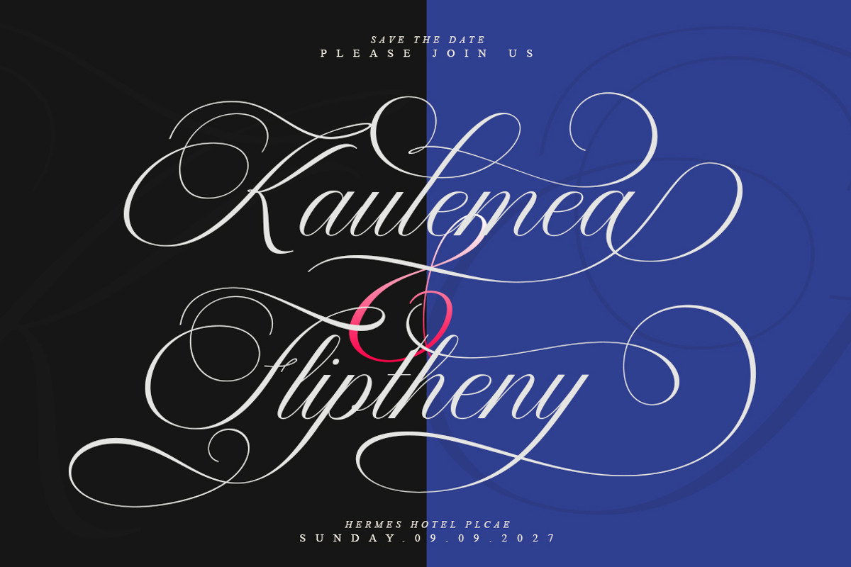 Bailentia Calligraphy, a Script Font by IM Studio (Photo 5 of 10)