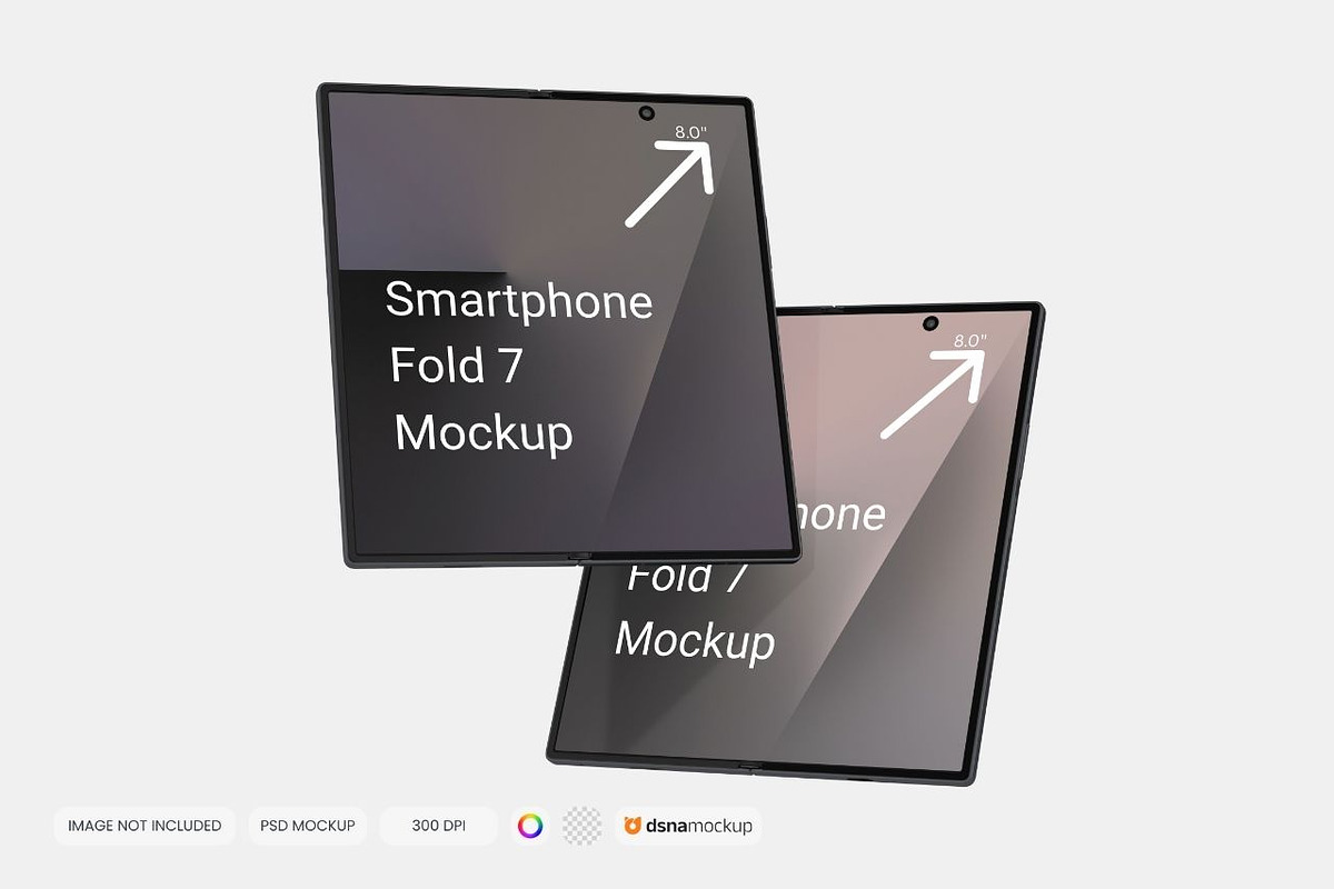 Smartphone Galaxy Z Fold 7 Mockup, an Android Mockup by DSNA Mockup (Photo 7 of 9)