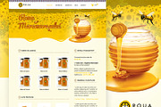 One Page Website Design, a Landing Page Template by Creatiph Market (Thumbnail 1 of 2)