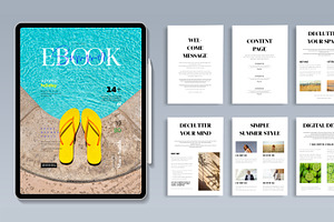 Ebook Template, an UI Kit Template by MightyDesign