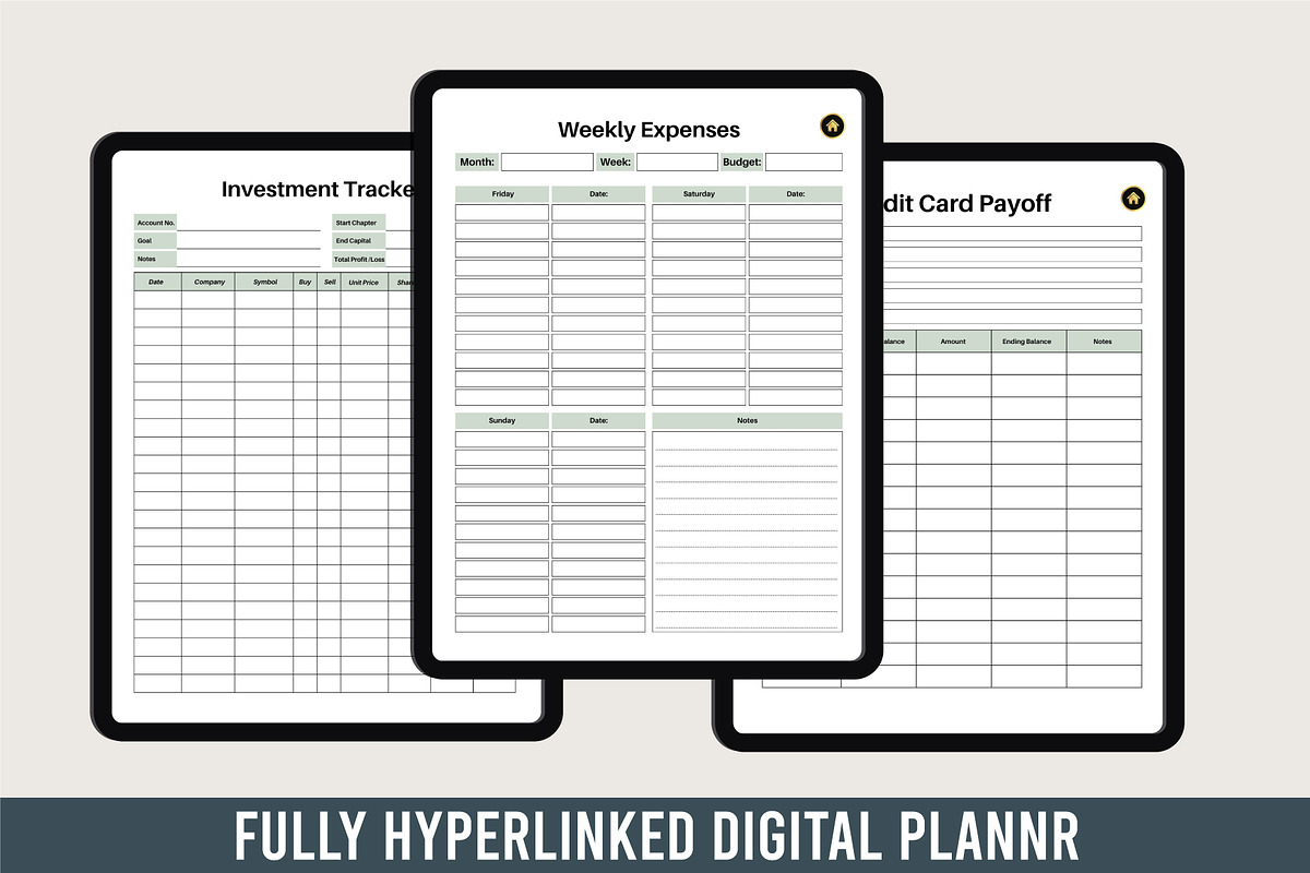 Digital 2025-2026 Budget Planner, a Print Template by Designmela01 (Photo 6 of 6)
