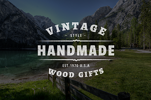 Vintage Logo Template Photoshop