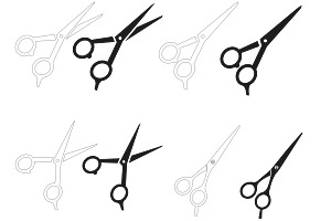 Scissors Set 1 Procreate Brush Stamp