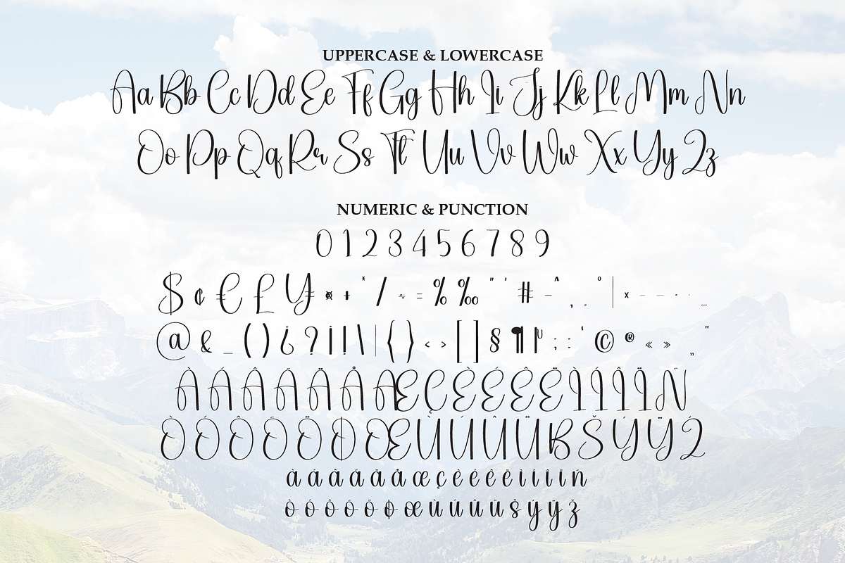 Mountain | Script Font, a Handwritten Font by Scratchones (Photo 7 of 9)