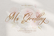 Ms Greillay | Modern Calligraphy, a Script Font by Denustudios (Thumbnail 1 of 15)