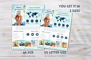Travel Influencer Media Kit Blue, a Resume Template by Golden Horizons Studio (Thumbnail 3 of 8)