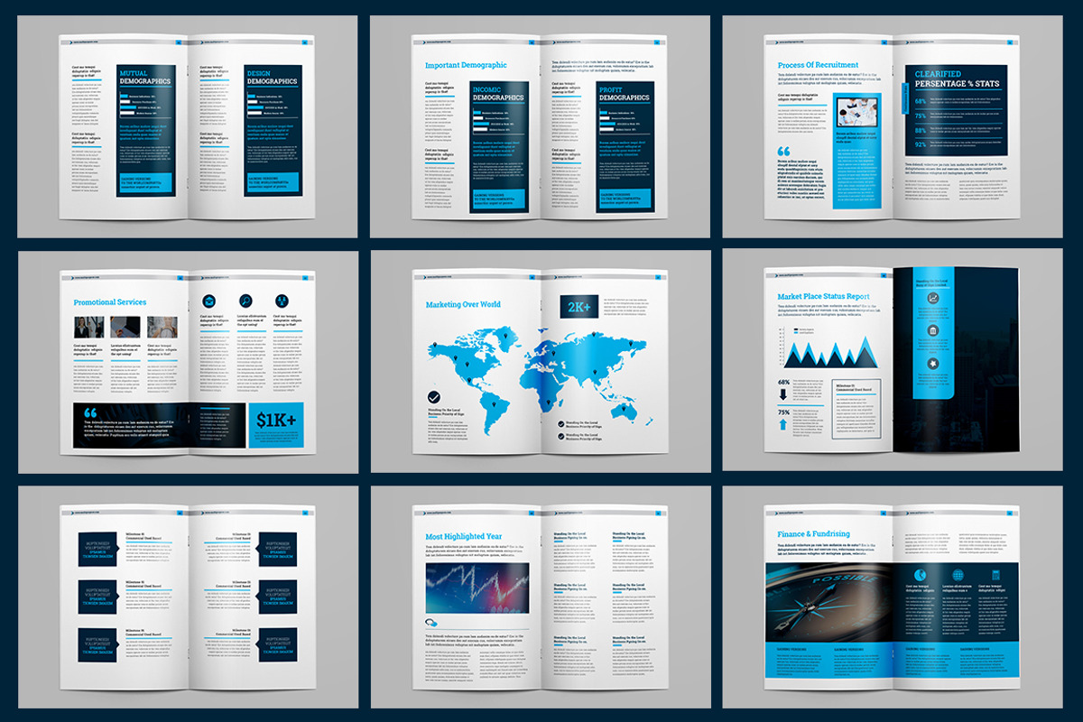 Annual Report BIG Bundle 01, a Brochure Template by Layout Design (Photo 5 of 21)