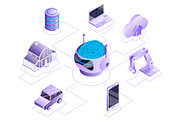 Artificial Intelligence Set 01, a Technology Illustration by AndriiStore (Thumbnail 2 of 11)