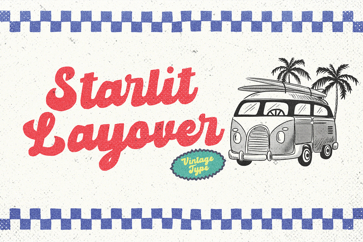 Starlit Layover – Retro Script Font, a Font by Negara Studio (Photo 1 of 6)