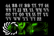 Arounds Blackletter Horror Duo Font, a Blackletter Font by dansdesign (Thumbnail 3 of 7)